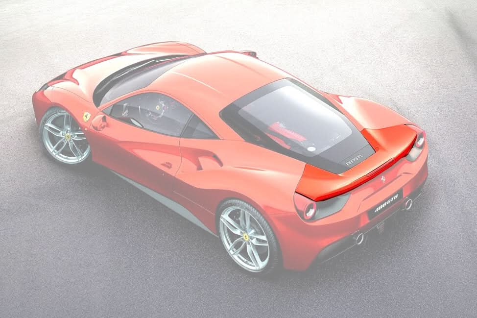 2015-2020 Ferrari 488 GTB OEM Style Carbon Fiber Rear Wing