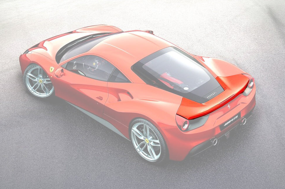 2015-2020 Ferrari 488 GTB OEM Style Carbon Fiber Rear Wing
