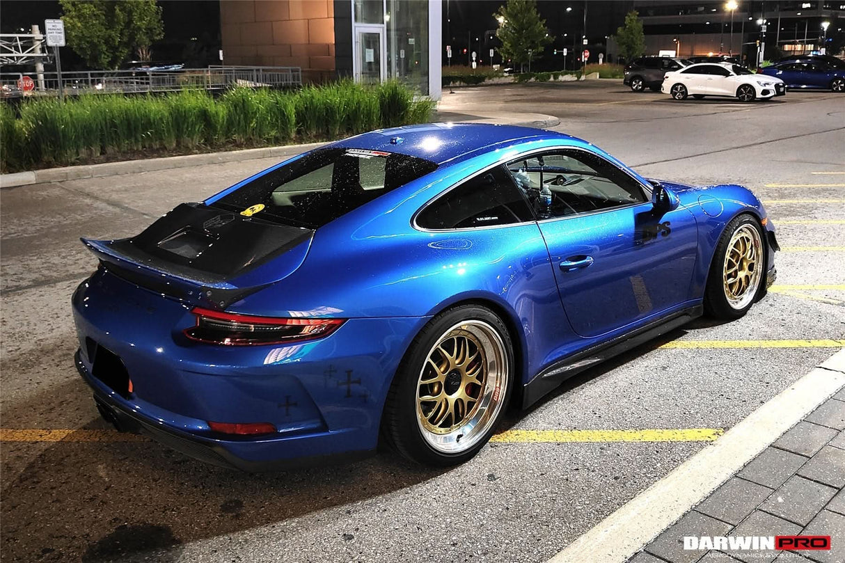 Darwinpro 2017-2019 Porsche 911 991.2 GT3 Only GT2RS Style Ducktail Spoiler with LED Light