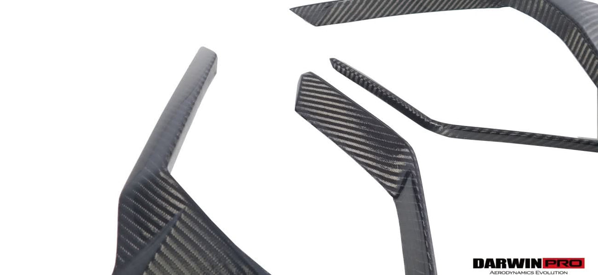 DarwinPRO 2018-2022 Lamborghini URUS IMP Style Carbon Fiber Front Bumper Side Vent Cover(For No-ACC Car)