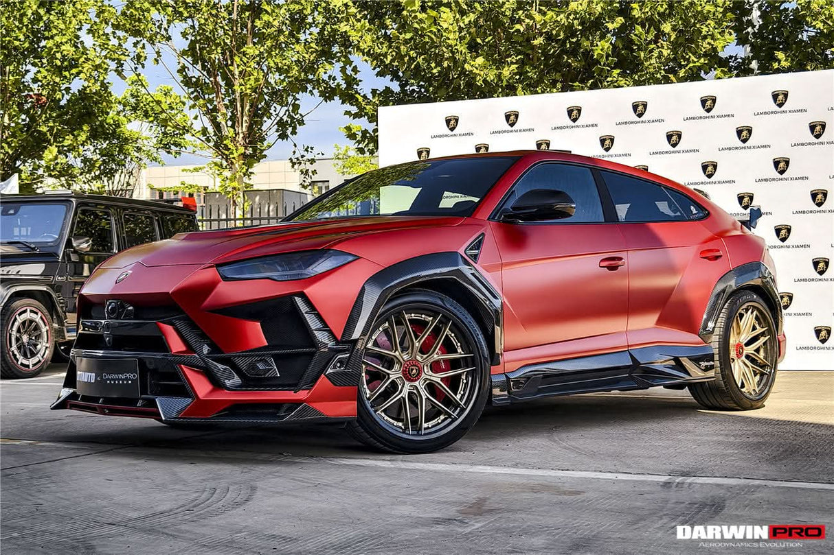DarwinPRO 2018-2025 Lamborghini URUS BKSS Part Carbon Fiber Side Skirts | Fits URUS, S, Performante