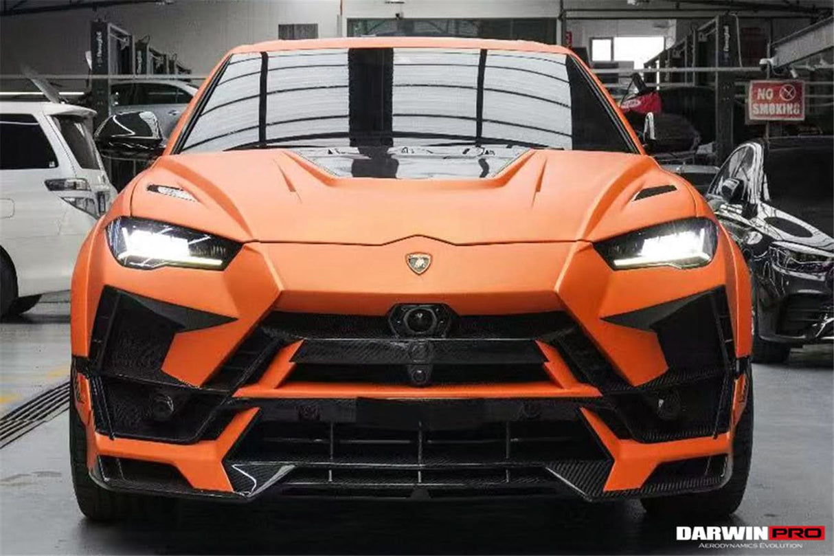 DarwinPRO 2018-2025 Lamborghini URUS BKSS Part Carbon Fiber Hood And Front Bumper | Fits URUS, S, Performante