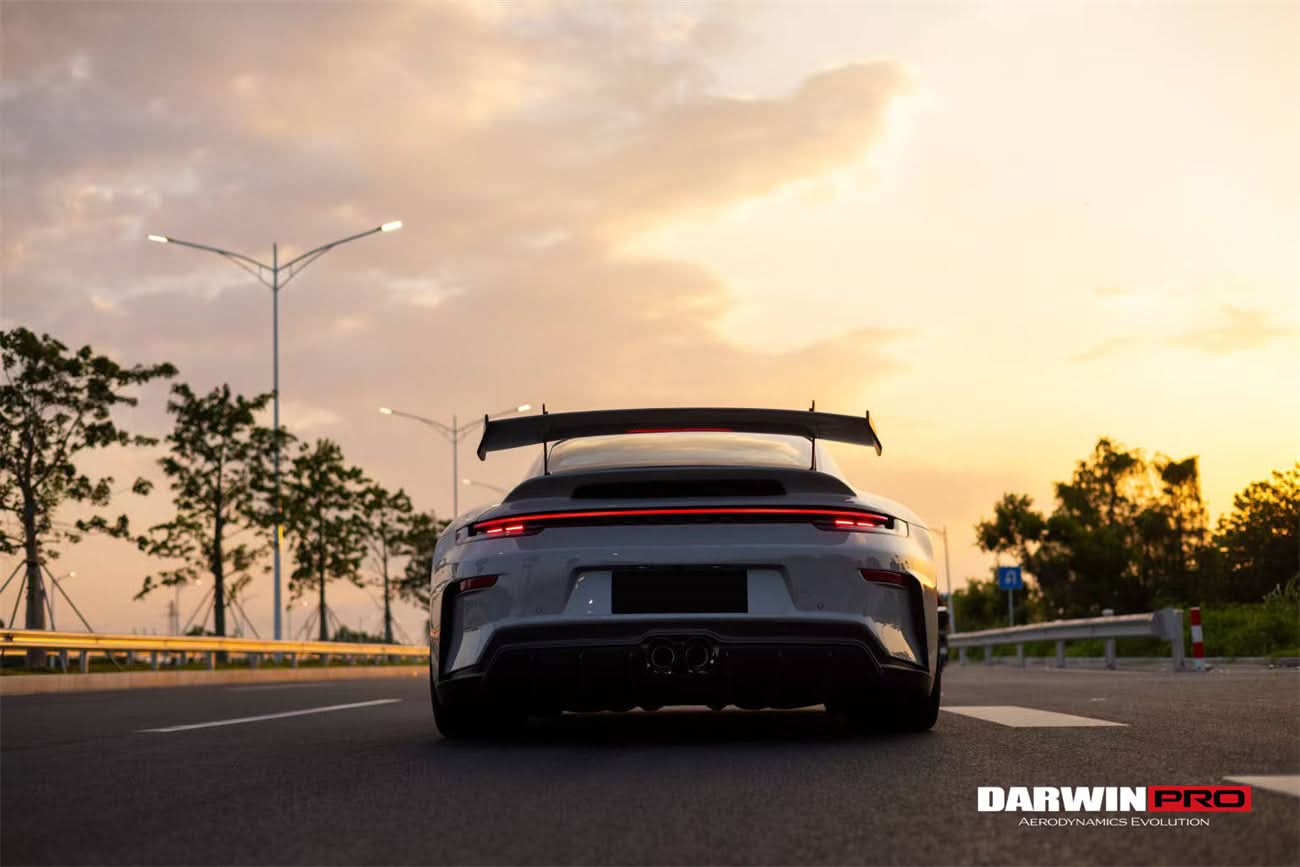DarwinPRO 2019-2024 Porsche 911 992.1 Carrera & S & 4S & Convert 992.2 Facelift GT3 Style Trunk Spoiler Wing