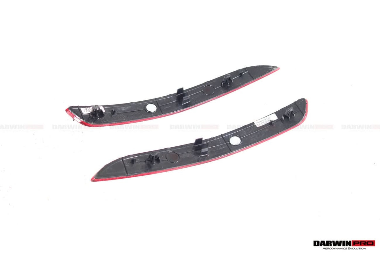 DarwinPRO 2019-2024 Porsche 911 992 Carrera & S & 4 & 4S & Targa & Cabriolet GT3 Style Rear Bumper Red Reflector Panels 