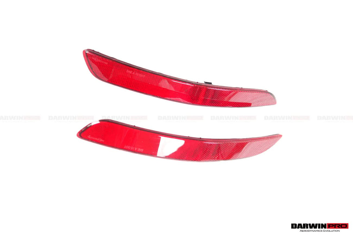 DarwinPRO 2019-2024 Porsche 911 992 Carrera & S & 4 & 4S & Targa & Cabriolet GT3 Style Rear Bumper Red Reflector Panels 