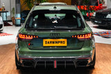 DarwinPRO 2020-2025 Audi S4 Avant B9.5 BKSS Style Carbon Fiber Rear Diffuser with exhasut tips