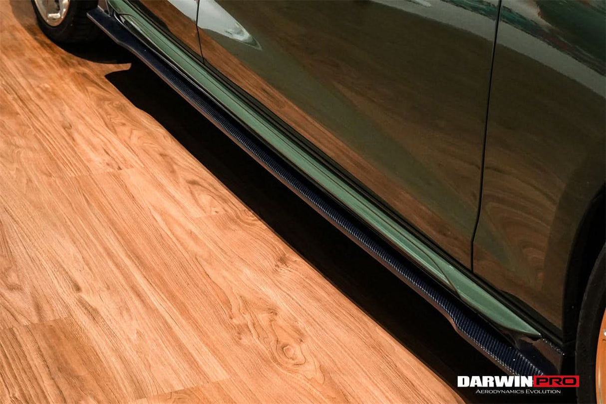 DarwinPRO 2020-2025 Audi S4 Avant B9.5 BKSS Style Carbon Fiber  Add On Side skirts Under Board