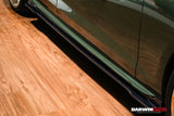 DarwinPRO 2020-2025 Audi S4 Avant B9.5 BKSS Style Carbon Fiber  Add On Side skirts Under Board