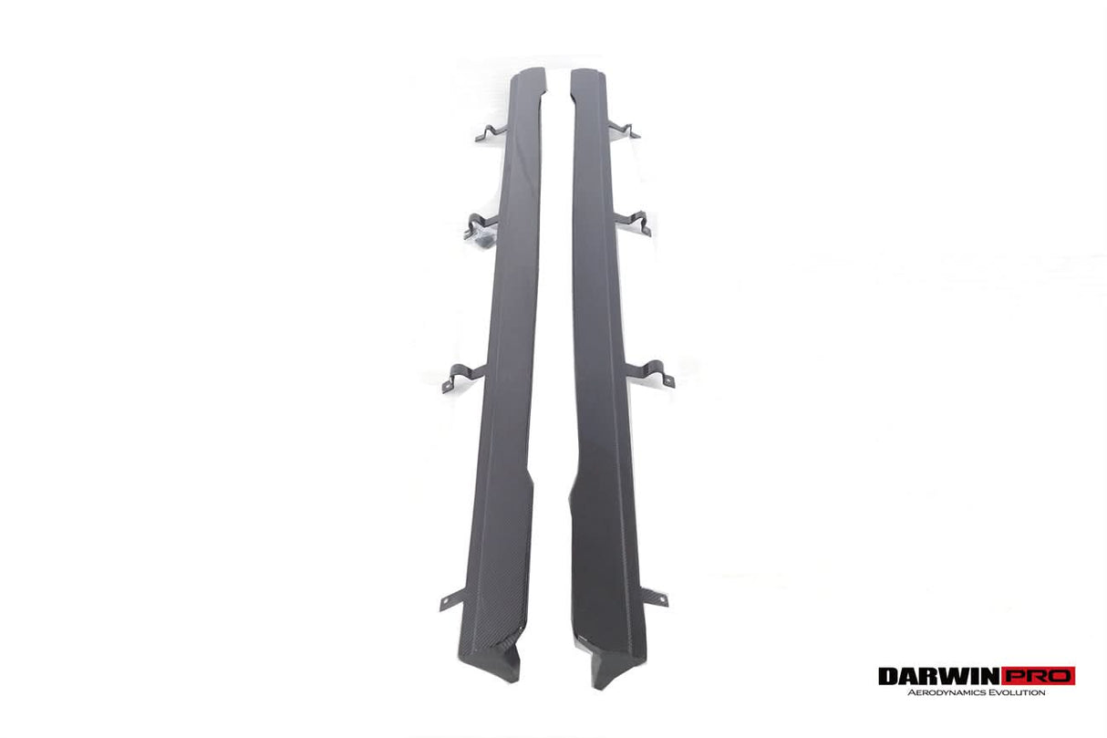 DarwinPRO 2020-2025 Audi S4 Avant B9.5 BKSS Style Carbon Fiber  Add On Side skirts Under Board