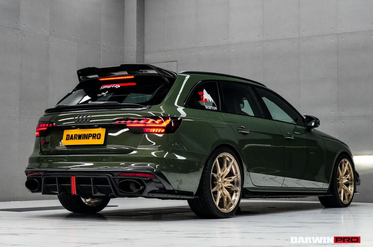 DarwinPRO 2017-2025 Audi S4 Avant B9 B9.5 BKSSII Style Carbon Fiber Trunk Spoiler