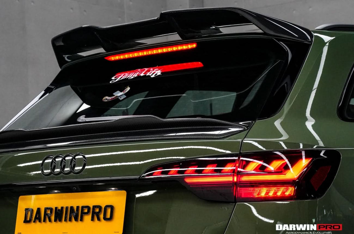 DarwinPRO 2017-2025 Audi S4 Avant B9 B9.5 BKSSII Style Carbon Fiber Trunk Spoiler