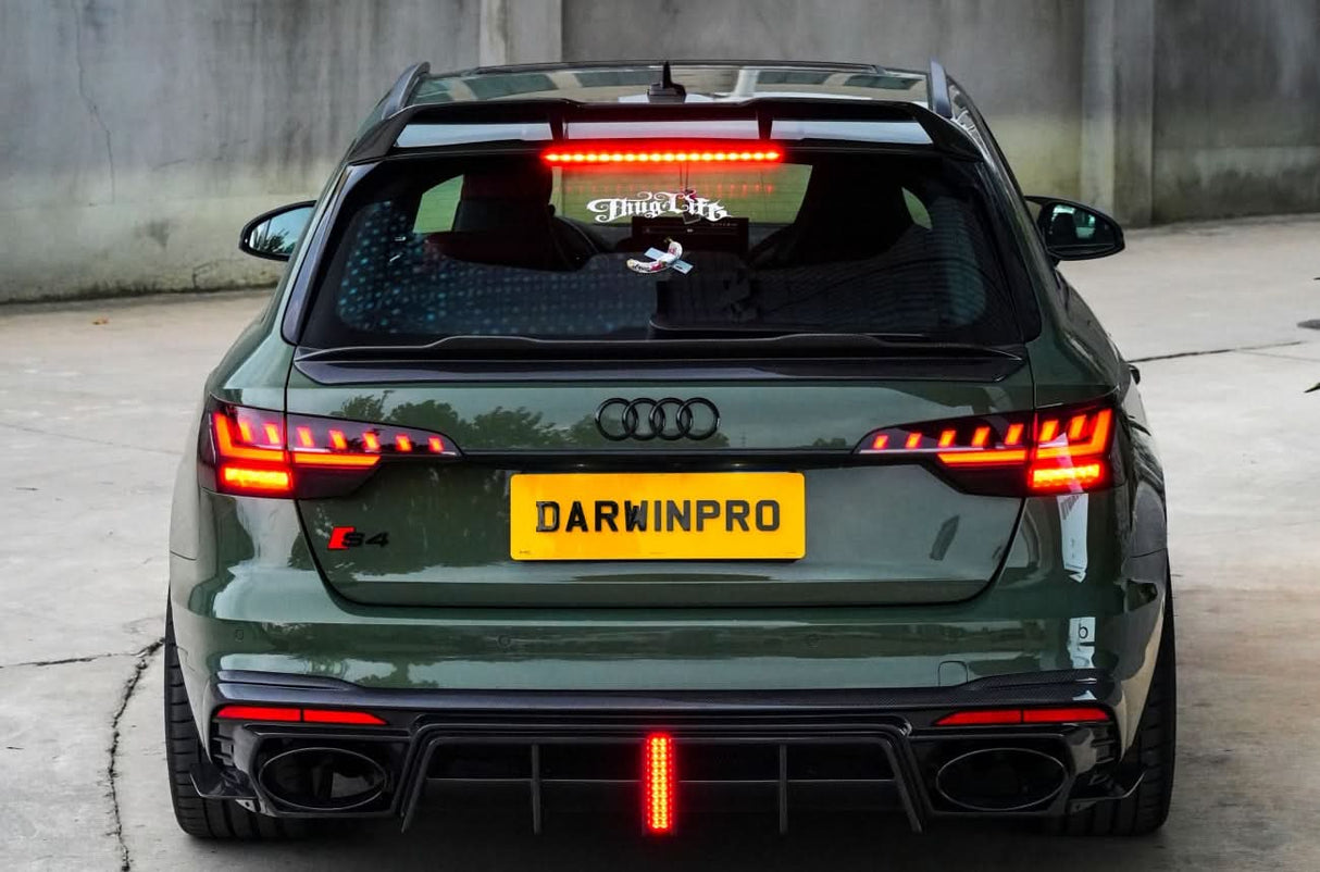 DarwinPRO 2017-2025 Audi S4 Avant B9 B9.5 BKSSII Style Carbon Fiber Trunk Spoiler