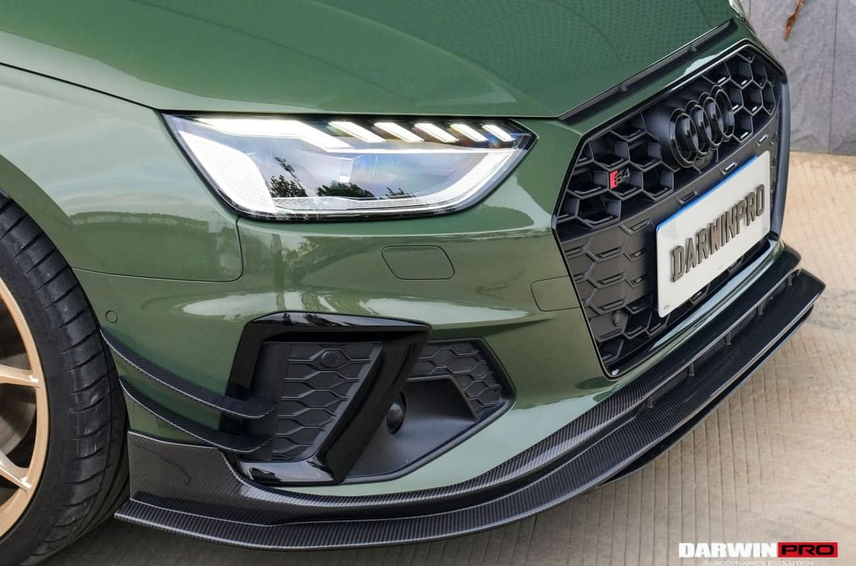 DarwinPRO 2020-2025 Audi S4 Sedan And Avant B9.5 BKSS Style Carbon Fiber Front Lip
