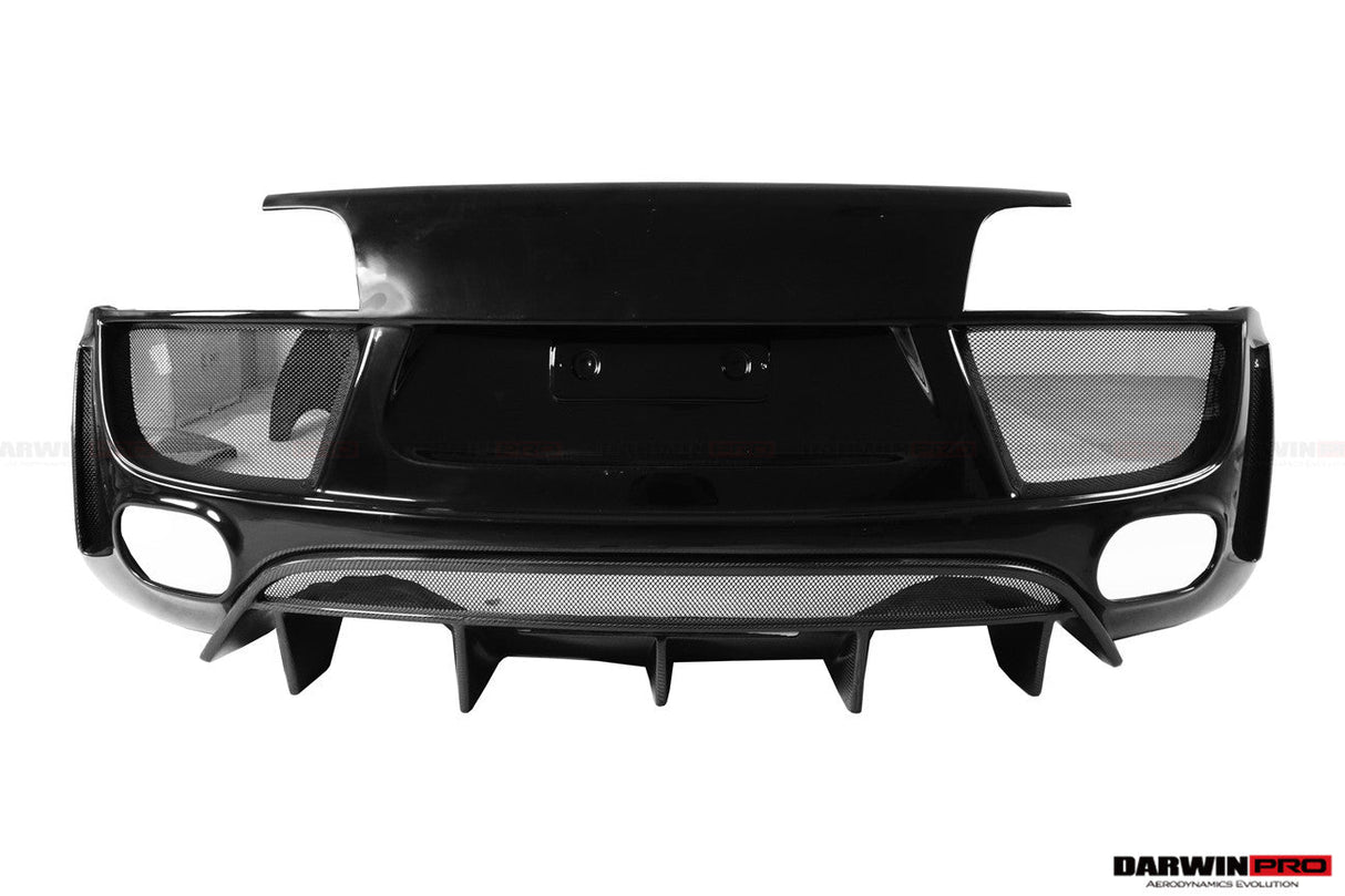 2006-2015 Audi R8 Partial Carbon Fiber Rear Bumper With Exhaust Tips DarwinPRO (DPGT) Fits Coupe | Spyder