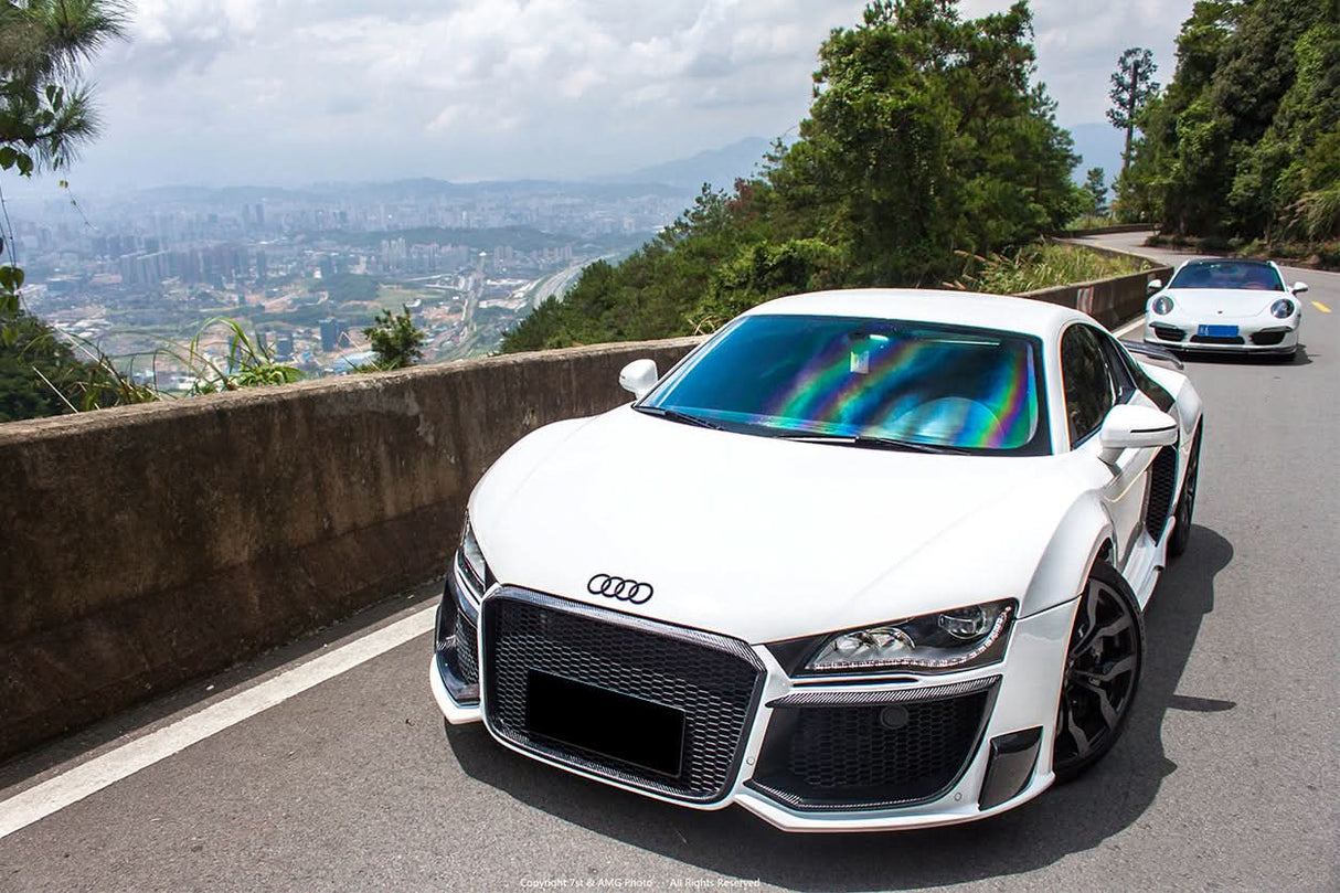 2006-2015 Audi R8 Partial Carbon Fiber Front Bumper DarwinPRO (DPGT) Fits Coupe | Spyder