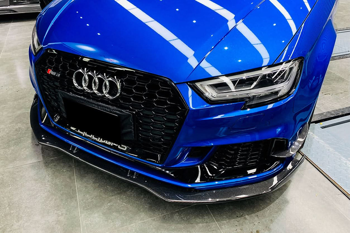 2017-2020 Audi RS3 8V.2 Sedan and Sportback BKSS Style Carbon Fiber Front Lip