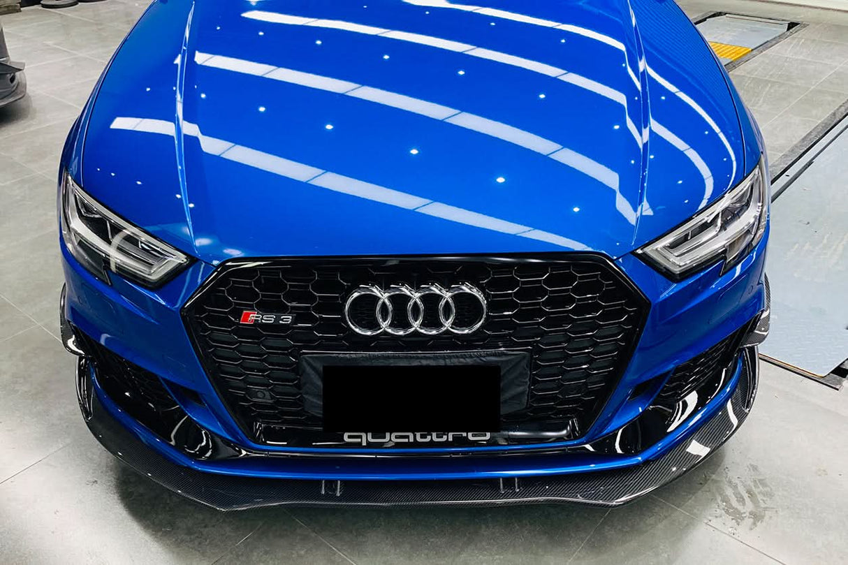 2017-2020 Audi RS3 8V.2 Sedan and Sportback BKSS Style Carbon Fiber Front Lip