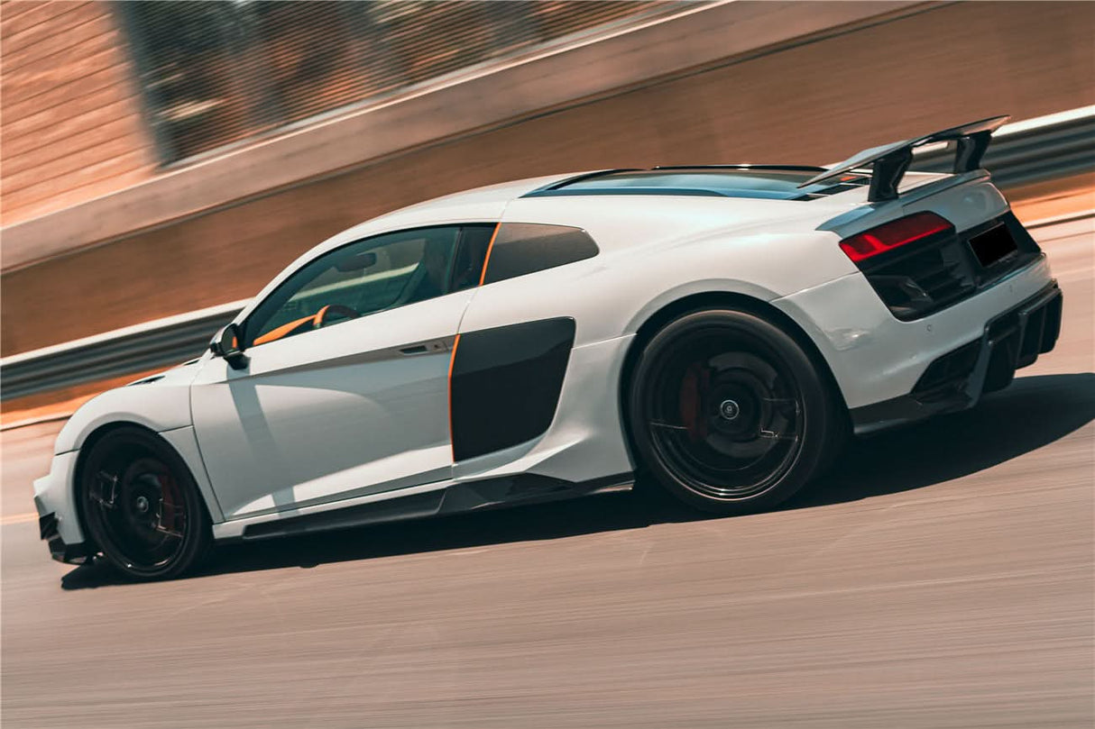 2016-2018 Audi R8 Coupe & Spyder iMPII Carbon Fiber Side Skirts Add on