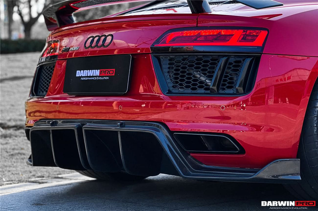 2016-2018 Audi R8 GEN2 Coupe & Spyder Carbon Fiber Rear Diffuser DarwinPRO (iMP Design)