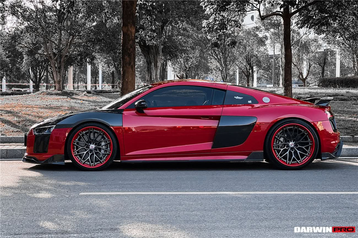 2016-2018 Audi R8 Coupe iMP Performance Carbon Fiber Side Skirts Under Board