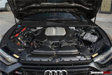 2019-UP Audi RS6 Avant C8 | RS7 C8 Quattro Dry Carbon Fiber Engine Cover Replacement DarwinPRO (OEM)
