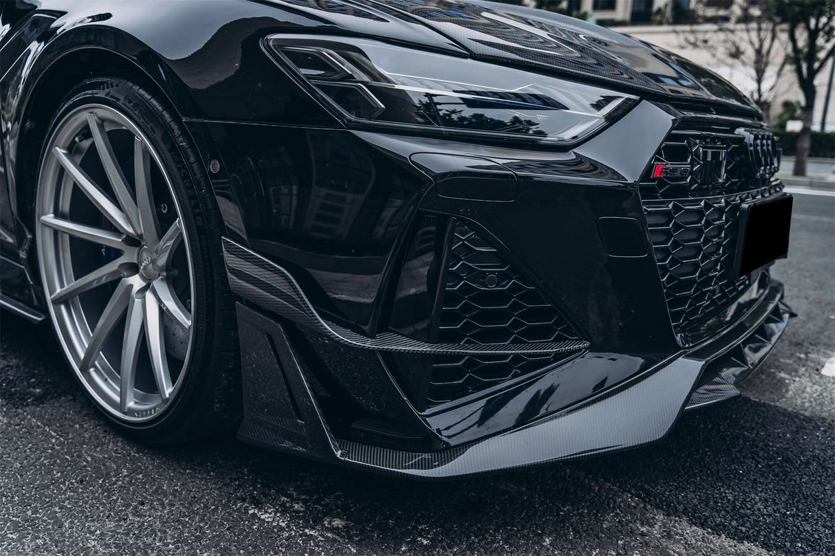 DarwinPRO 2019-UP Audi RS6 Avant C8 & RS7 C8 Quattro IMP Performance Front Bumper Canards
