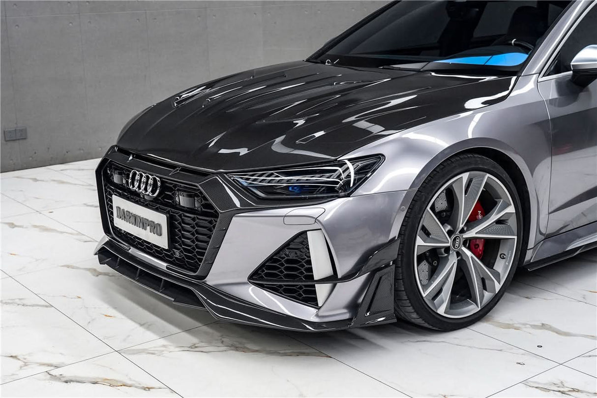 DarwinPRO 2019-UP Audi RS6 Avant C8 & RS7 C8 Quattro IMP Performance Front Bumper Canards