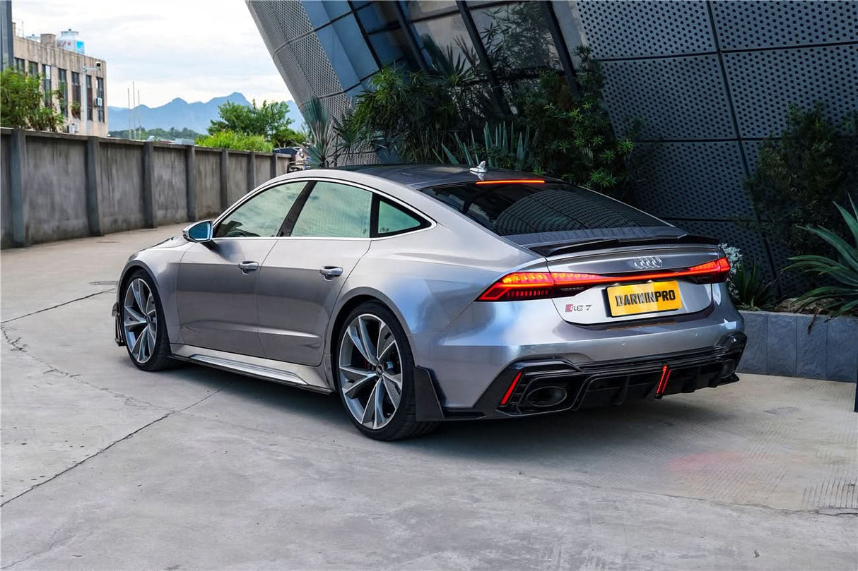 DarwinPRO 2019-UP Audi RS6 Avant C8 & RS7 C8 Quattro IMP Performance Ver.2 Side Skirts Under Board