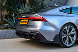 2019-UP Audi RS6 Avant C8 RS7 C8 Quattro Carbon Fiber Rear Diffuser DarwinPRO (iMP Design)