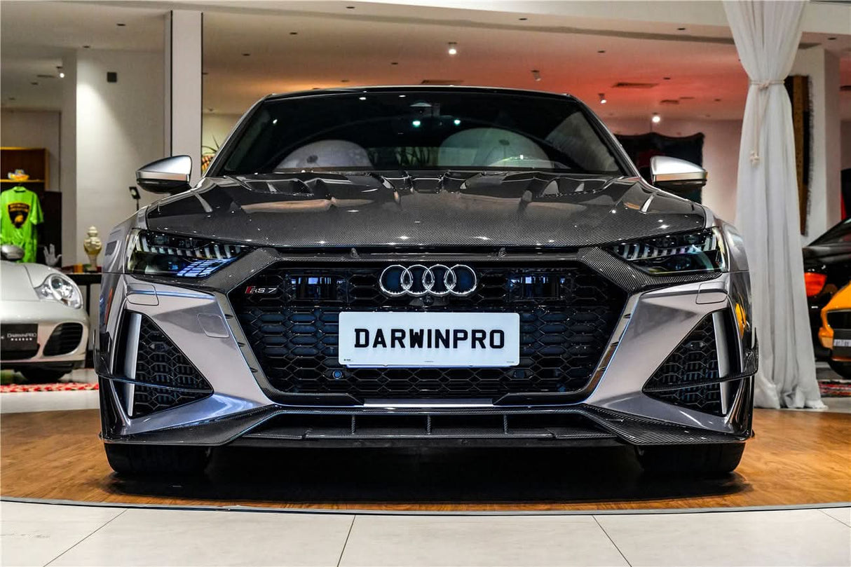 DarwinPRO 2019-UP Audi RS6 C8 Avant & RS7 C8 Quattro IMP Performance Front Bumper Grille Cover