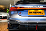 2019-UP Audi RS6 Avant C8 RS7 C8 Quattro Carbon Fiber Rear Diffuser DarwinPRO (iMP Design)