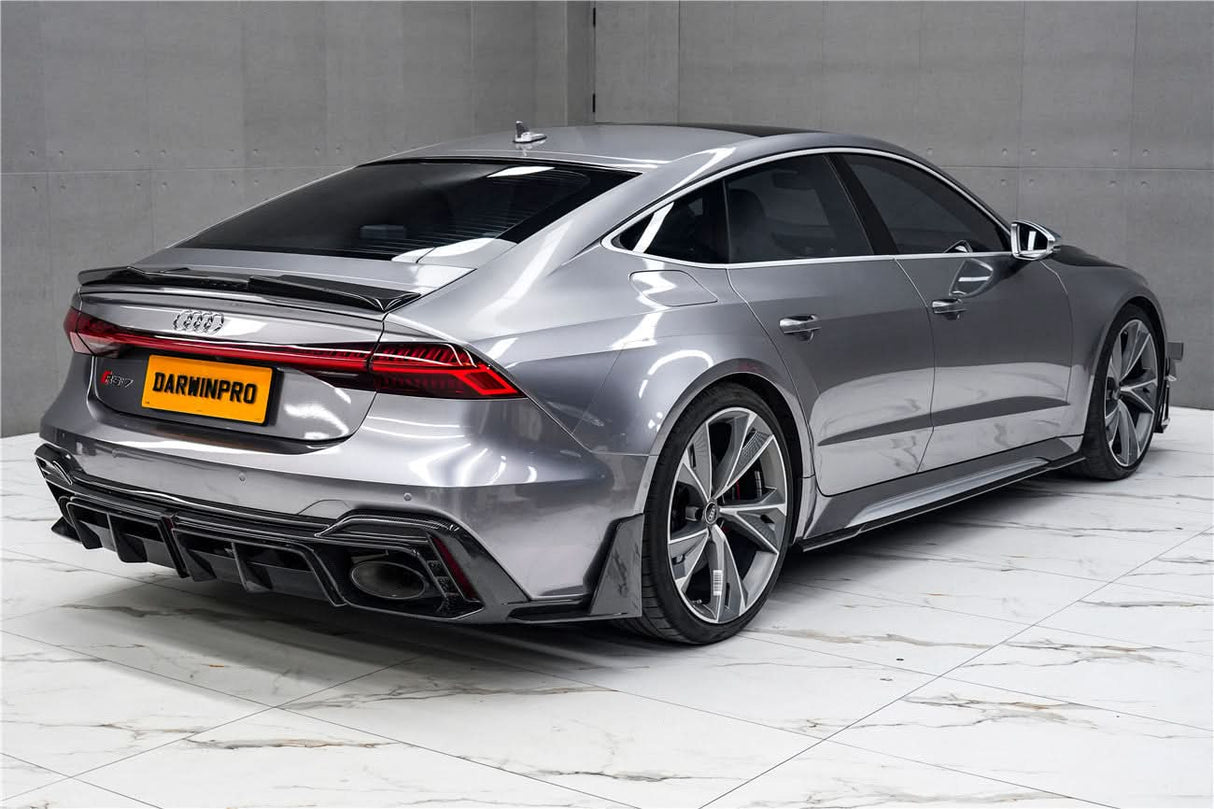 DarwinPRO 2019-UP Audi RS6 Avant C8 & RS7 C8 Quattro IMP Performance Ver.2 Side Skirts Under Board