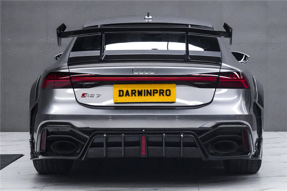 DarwinPRO 2019-UP Audi RS6 Avant C8 RS7 C8 Quattro IMP Design Rear Diffuser