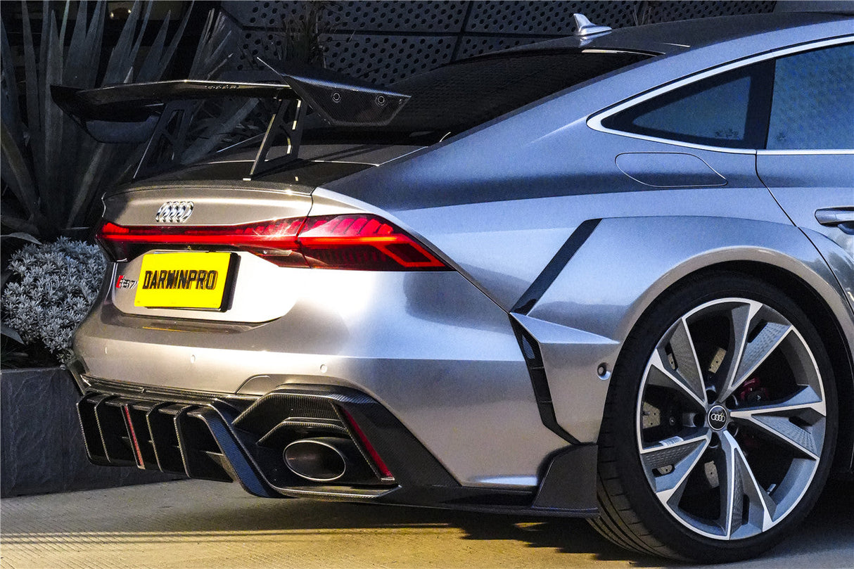 DarwinPRO 2019-UP Audi RS6 Avant C8 RS7 C8 Quattro IMP Design Rear Diffuser