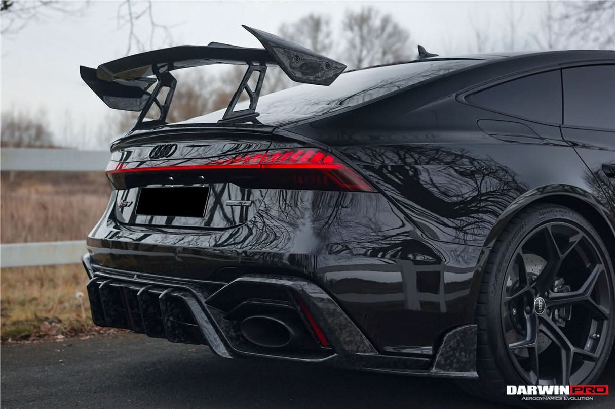 DarwinPRO 2019-UP Audi RS6 Avant C8 RS7 C8 Quattro IMP Design Rear Diffuser