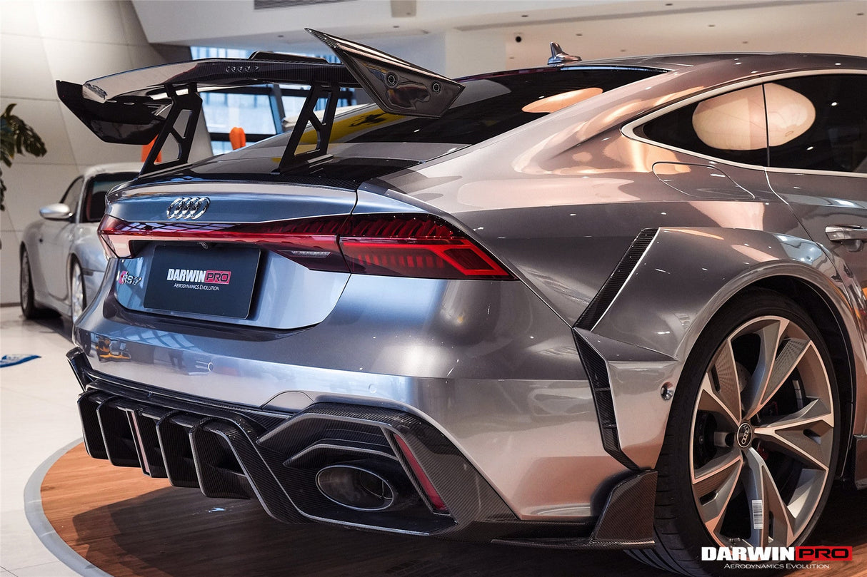DarwinPRO 2019-UP Audi RS6 Avant C8 RS7 C8 Quattro IMP Design Rear Diffuser