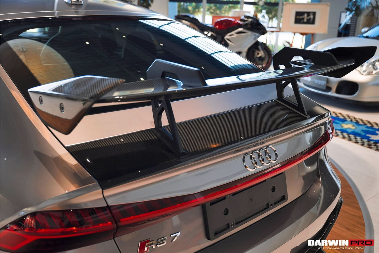 DarwinPRO 2019-UP Audi RS7 A7 S7 C8 Quattro IMP Design  Carbon fiber Trunk Spoiler Wing
