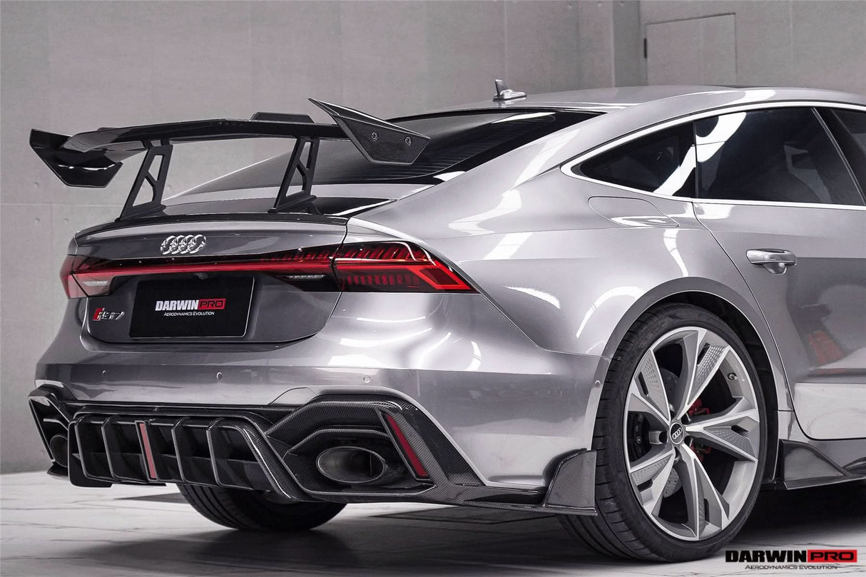 DarwinPRO 2019-UP Audi RS7 A7 S7 C8 Quattro IMP Design  Carbon fiber Trunk Spoiler Wing