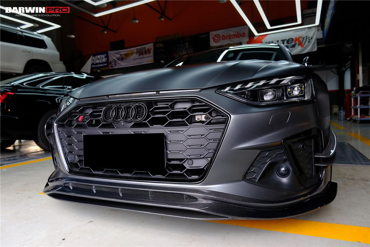 DarwinPRO 2020-2025 Audi S4 Sedan And Avant B9.5 BKSS Style Carbon Fiber Front Lip