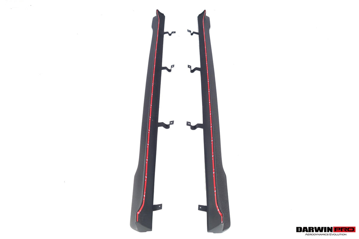 DarwinPRO 2020-2025 Audi S4 Avant B9.5 BKSS Style Carbon Fiber  Add On Side skirts Under Board