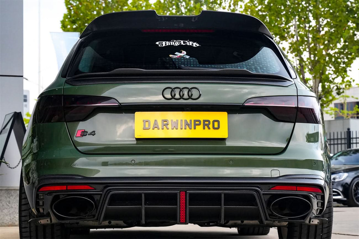 DarwinPRO 2017-2025 Audi S4 Avant  B9 B9.5 BKSS Style Carbon Fiber Roof Spoiler
