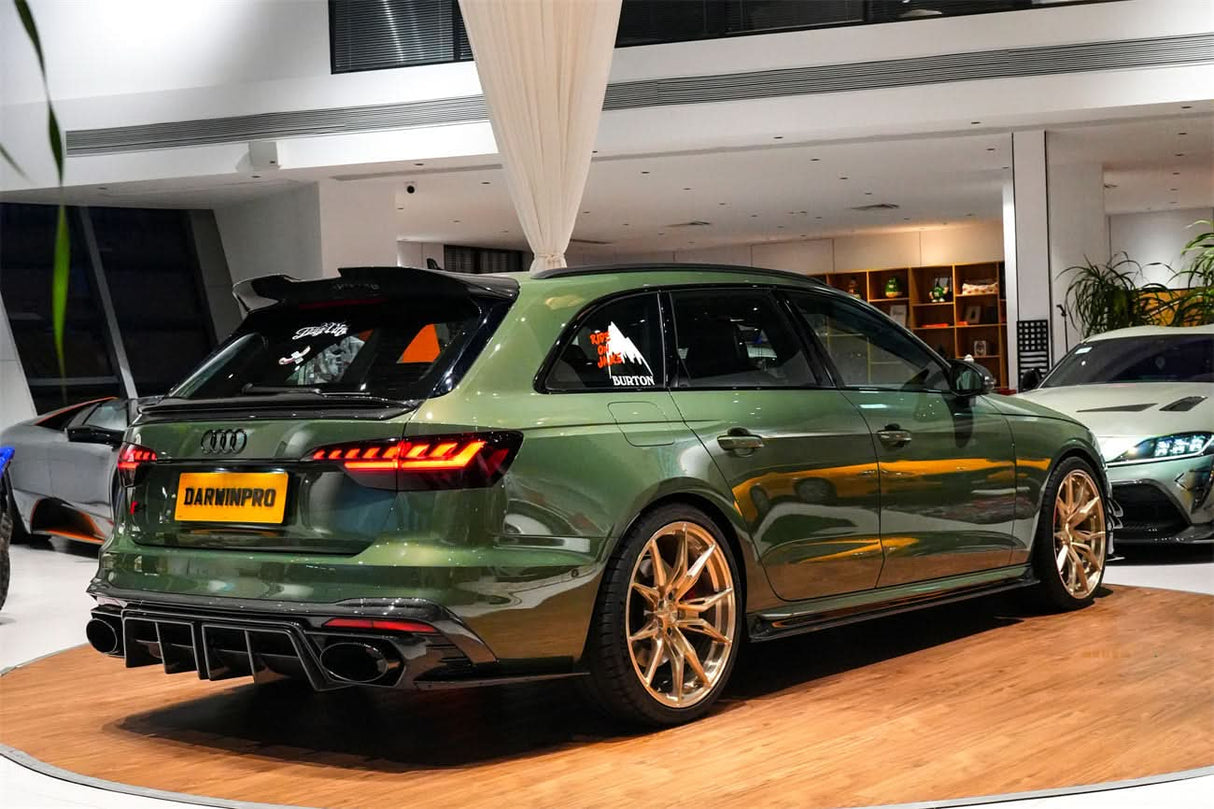 DarwinPRO 2017-2025 Audi S4 Avant  B9 B9.5 BKSS Style Carbon Fiber Roof Spoiler