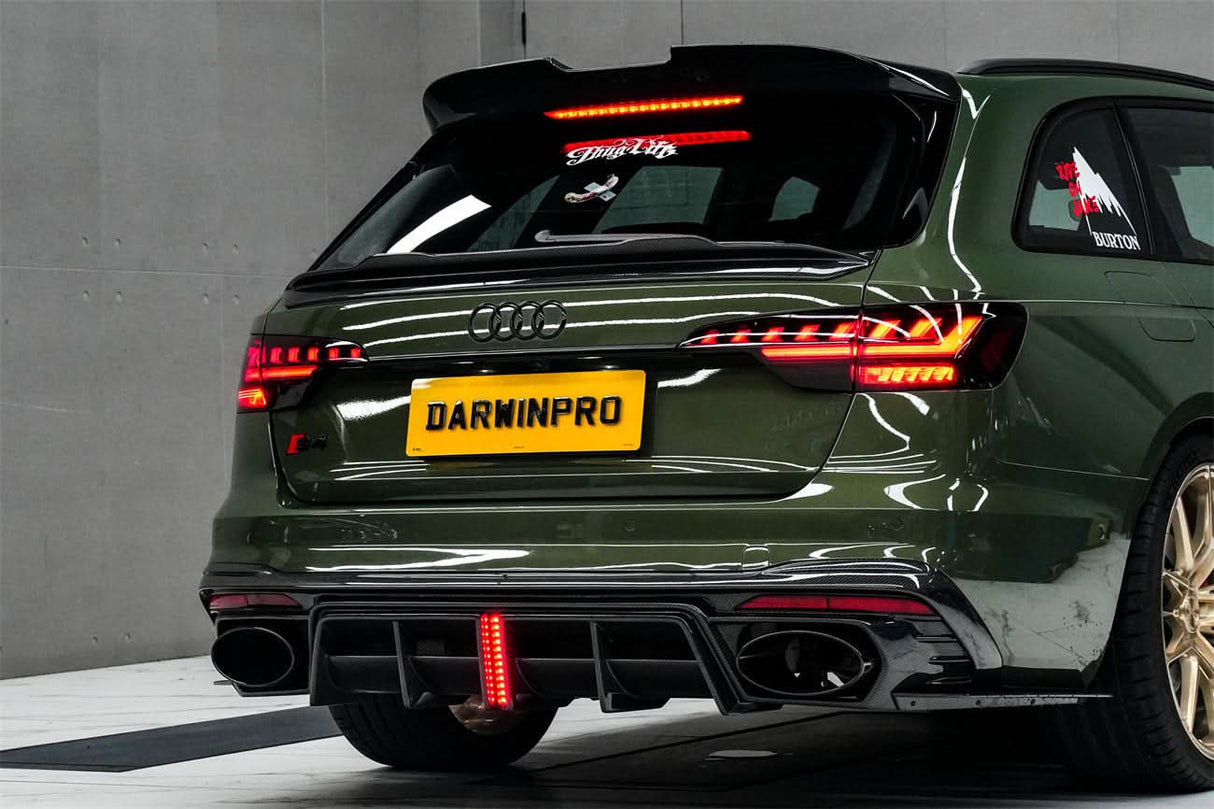 DarwinPRO 2017-2025 Audi S4 Avant  B9 B9.5 BKSS Style Carbon Fiber Roof Spoiler