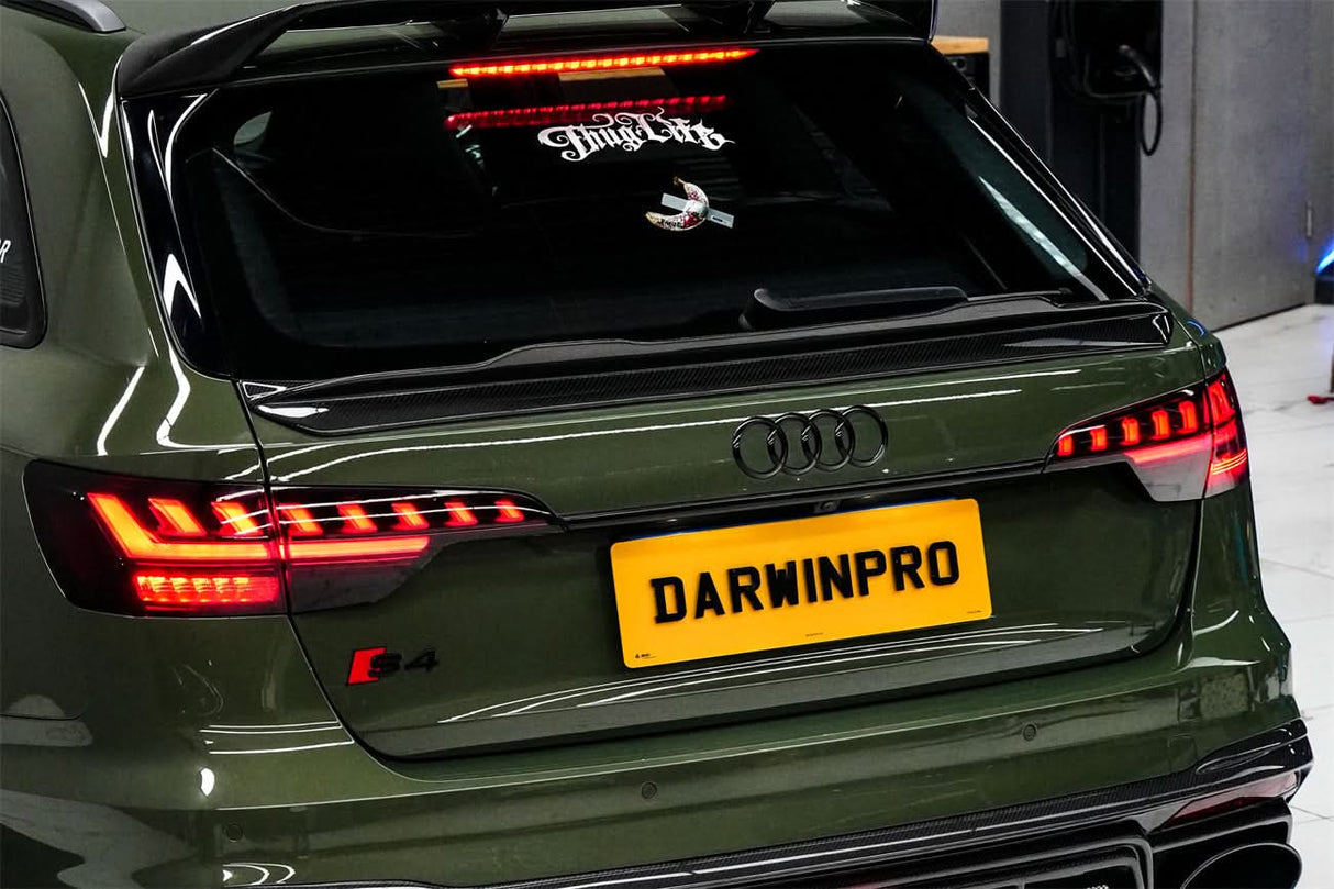 DarwinPRO 2017-2025 Audi S4 Avant B9 B9.5 BKSS style Carbon Fiber Trunk Spoiler
