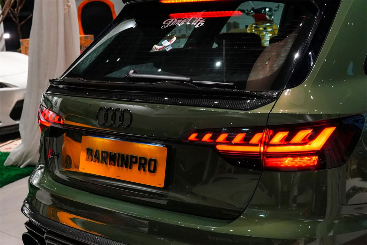 DarwinPRO 2017-2025 Audi S4 Avant B9 B9.5 BKSS style Carbon Fiber Trunk Spoiler