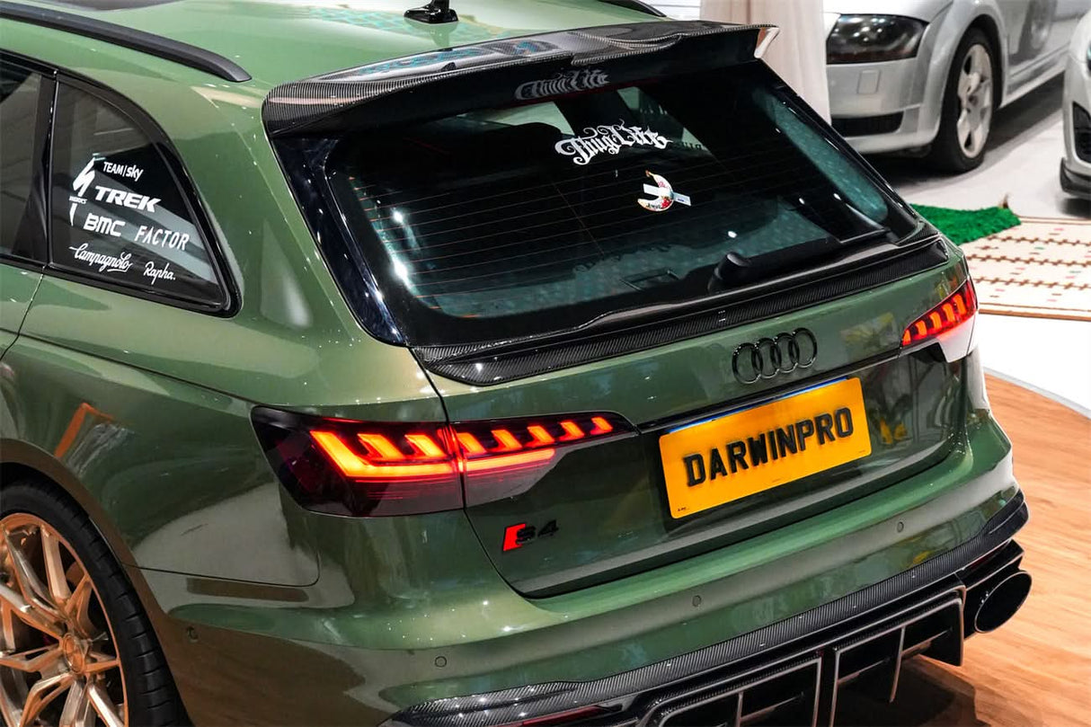 DarwinPRO 2017-2025 Audi S4 Avant B9 B9.5 BKSS style Carbon Fiber Trunk Spoiler