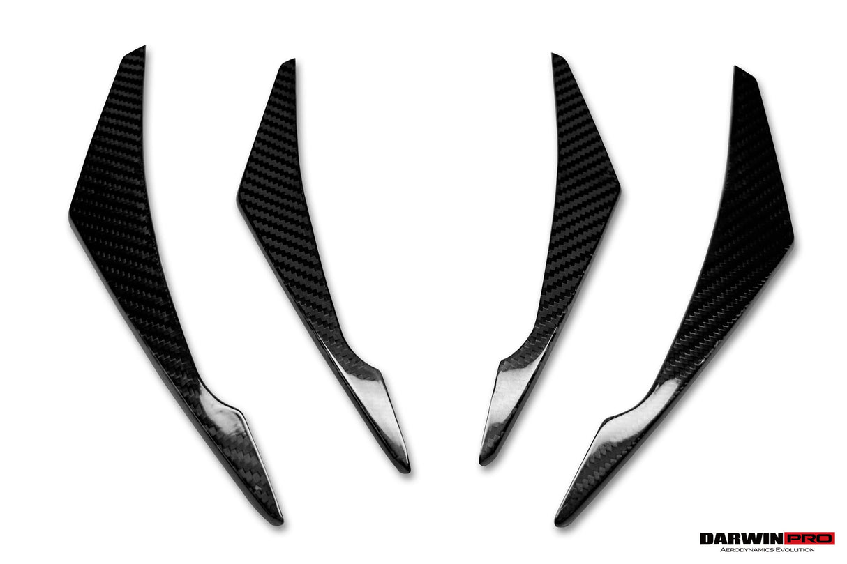 2019-2025 BMW M8 F91 F92 F93 AD Style Autoclave Carbon Fiber Front Bumper Canards