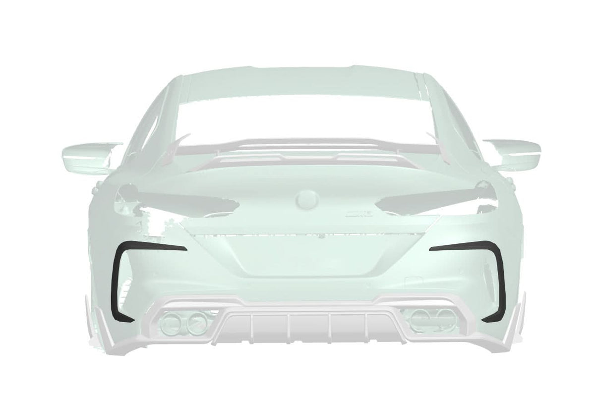 2019-2025 BMW M8 F93 AD Style Autoclave Carbon Fiber Rear Bumper Side Vent Trims