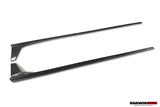 2019-2025 BMW M8 F93 8 Series G16 AD Style Autoclave Carbon Fiber Side Skirts