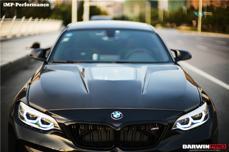 DarwinPRO 2014-2021 BMW M2 M2C 2-SERIES F22 F23 F87 IMP Performance Syle Carbon Fiber Hood